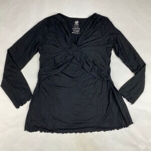 Kindred Braverly Nursing Top Size XXL Black Maternity Long Sleeve
